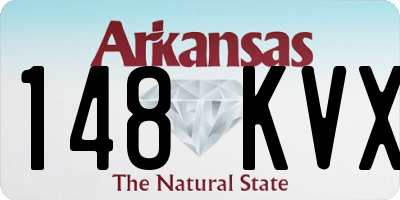 AR license plate 148KVX