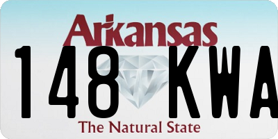 AR license plate 148KWA