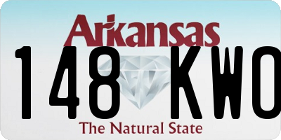 AR license plate 148KWO