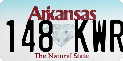 AR license plate 148KWR