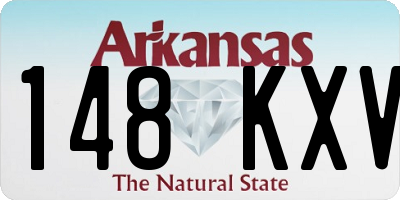 AR license plate 148KXV