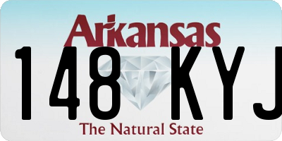 AR license plate 148KYJ