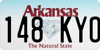 AR license plate 148KYO