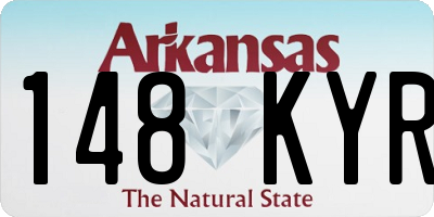 AR license plate 148KYR
