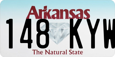 AR license plate 148KYW