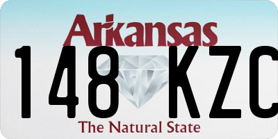 AR license plate 148KZC