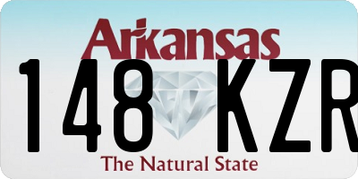 AR license plate 148KZR