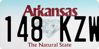 AR license plate 148KZW