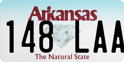 AR license plate 148LAA