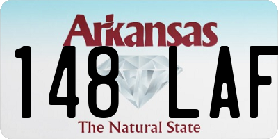 AR license plate 148LAF