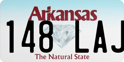 AR license plate 148LAJ