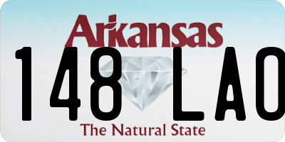 AR license plate 148LAO