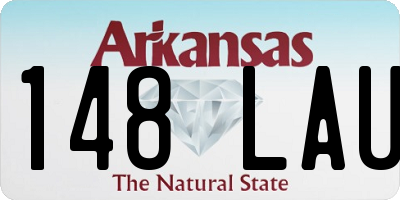 AR license plate 148LAU