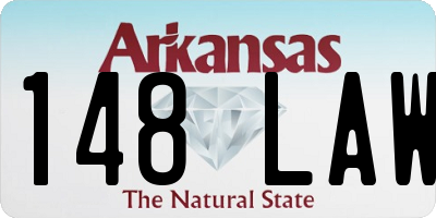 AR license plate 148LAW