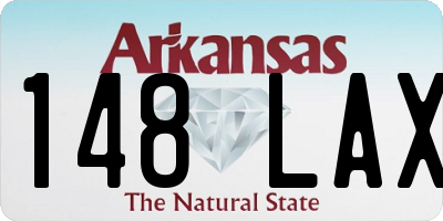 AR license plate 148LAX
