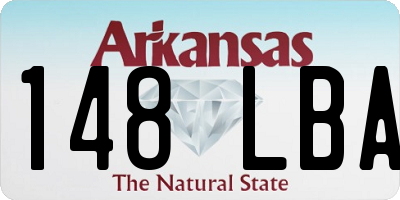 AR license plate 148LBA