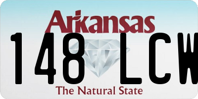 AR license plate 148LCW