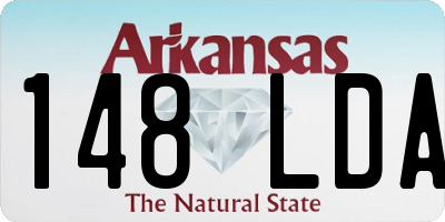 AR license plate 148LDA