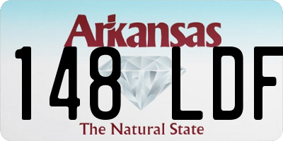 AR license plate 148LDF