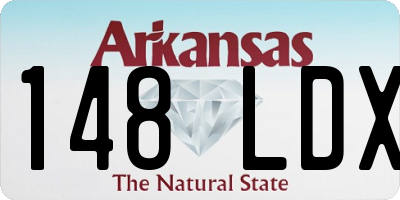 AR license plate 148LDX