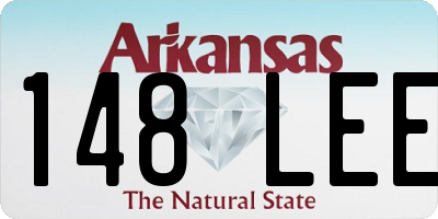 AR license plate 148LEE