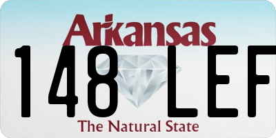 AR license plate 148LEF