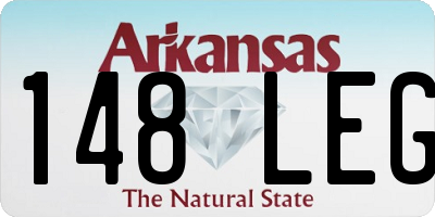 AR license plate 148LEG
