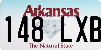 AR license plate 148LXB