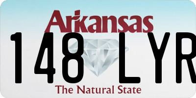 AR license plate 148LYR