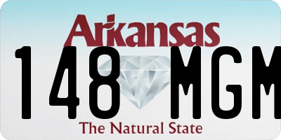 AR license plate 148MGM