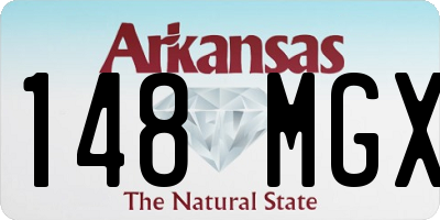 AR license plate 148MGX