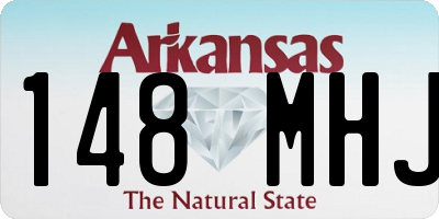 AR license plate 148MHJ