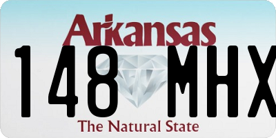AR license plate 148MHX