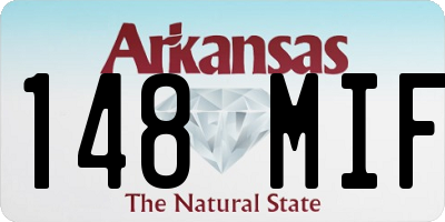 AR license plate 148MIF