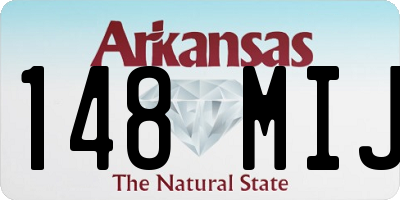 AR license plate 148MIJ