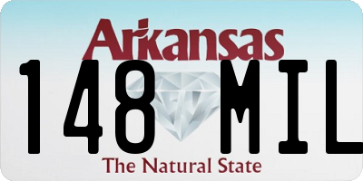 AR license plate 148MIL