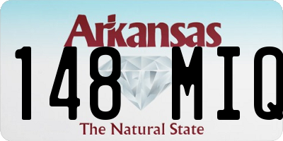 AR license plate 148MIQ
