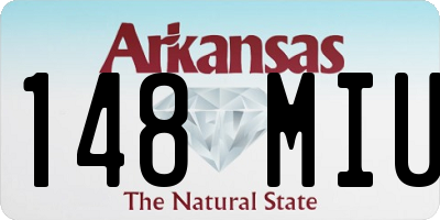 AR license plate 148MIU