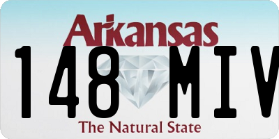 AR license plate 148MIV