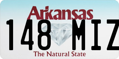AR license plate 148MIZ
