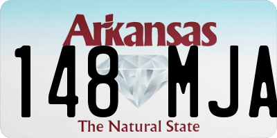AR license plate 148MJA