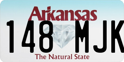 AR license plate 148MJK
