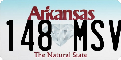 AR license plate 148MSV