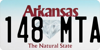 AR license plate 148MTA