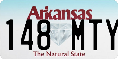 AR license plate 148MTY