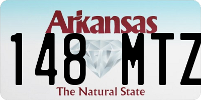 AR license plate 148MTZ