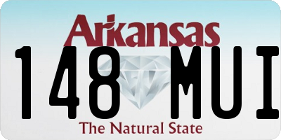 AR license plate 148MUI
