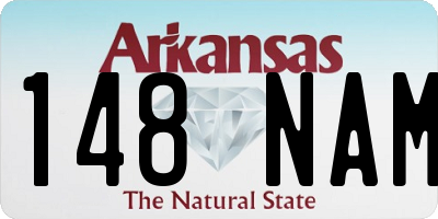 AR license plate 148NAM