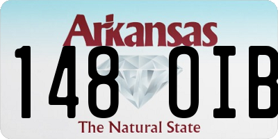 AR license plate 148OIB