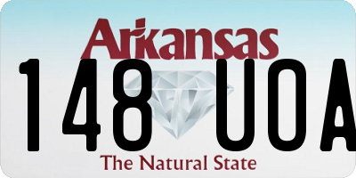 AR license plate 148UOA